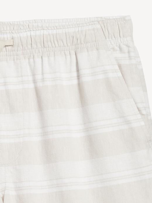 Linen-Blend Jogger Shorts -- 7-inch inseam Product Image