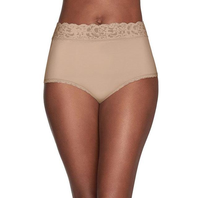 Womens Vanity Fair Flattering Lace Brief 13281, Toasted White Product Image