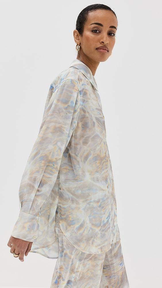 SIMKHAI Jolene Printed Button Down Shirt | Shopbop Product Image