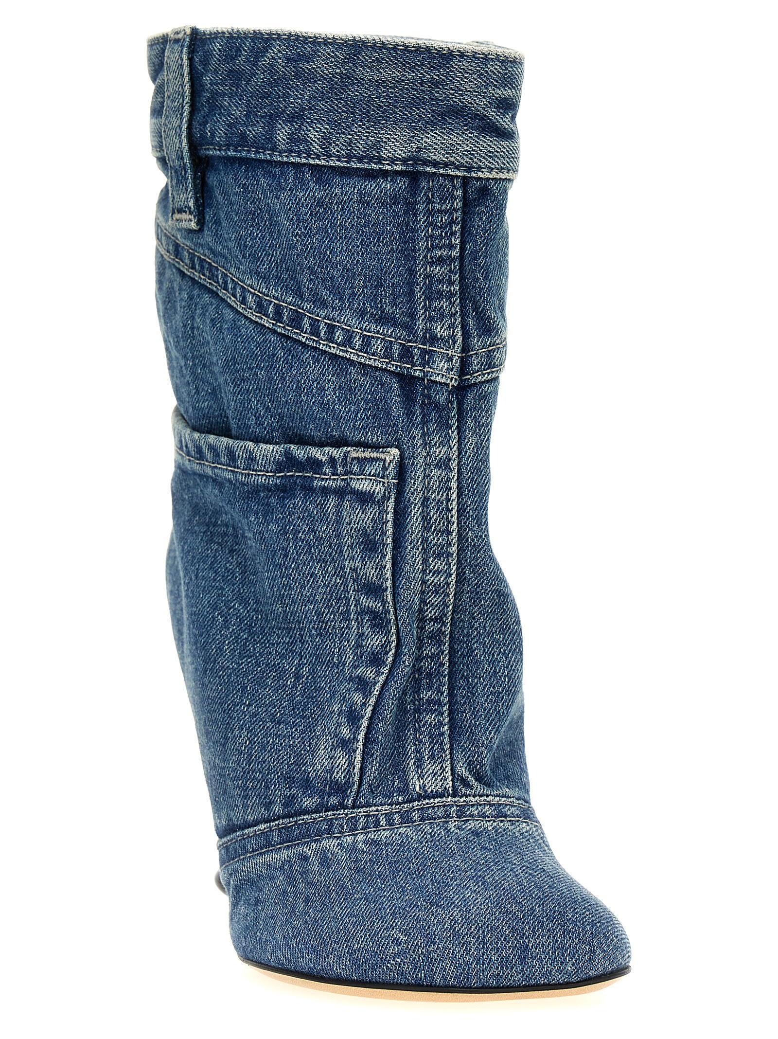 Toy Denim Ankle Boots In Blue Product Image