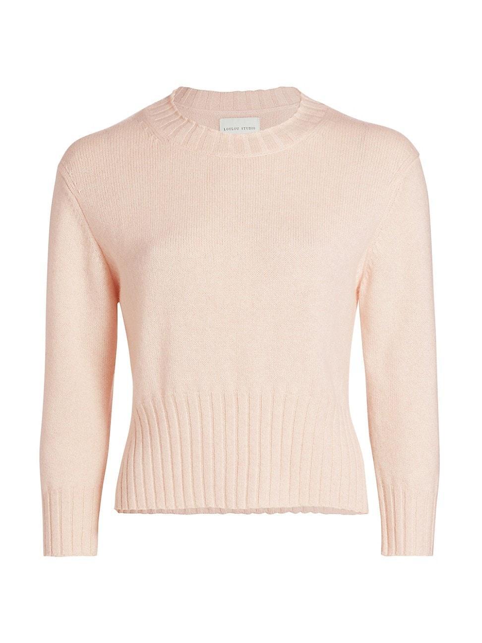 Womens Mora Crop Cashmere Sweater Product Image