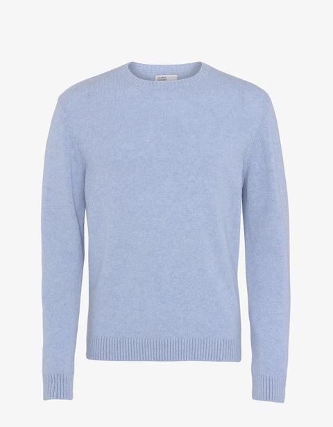 Classic Merino Wool Crew - Polar Blue Product Image