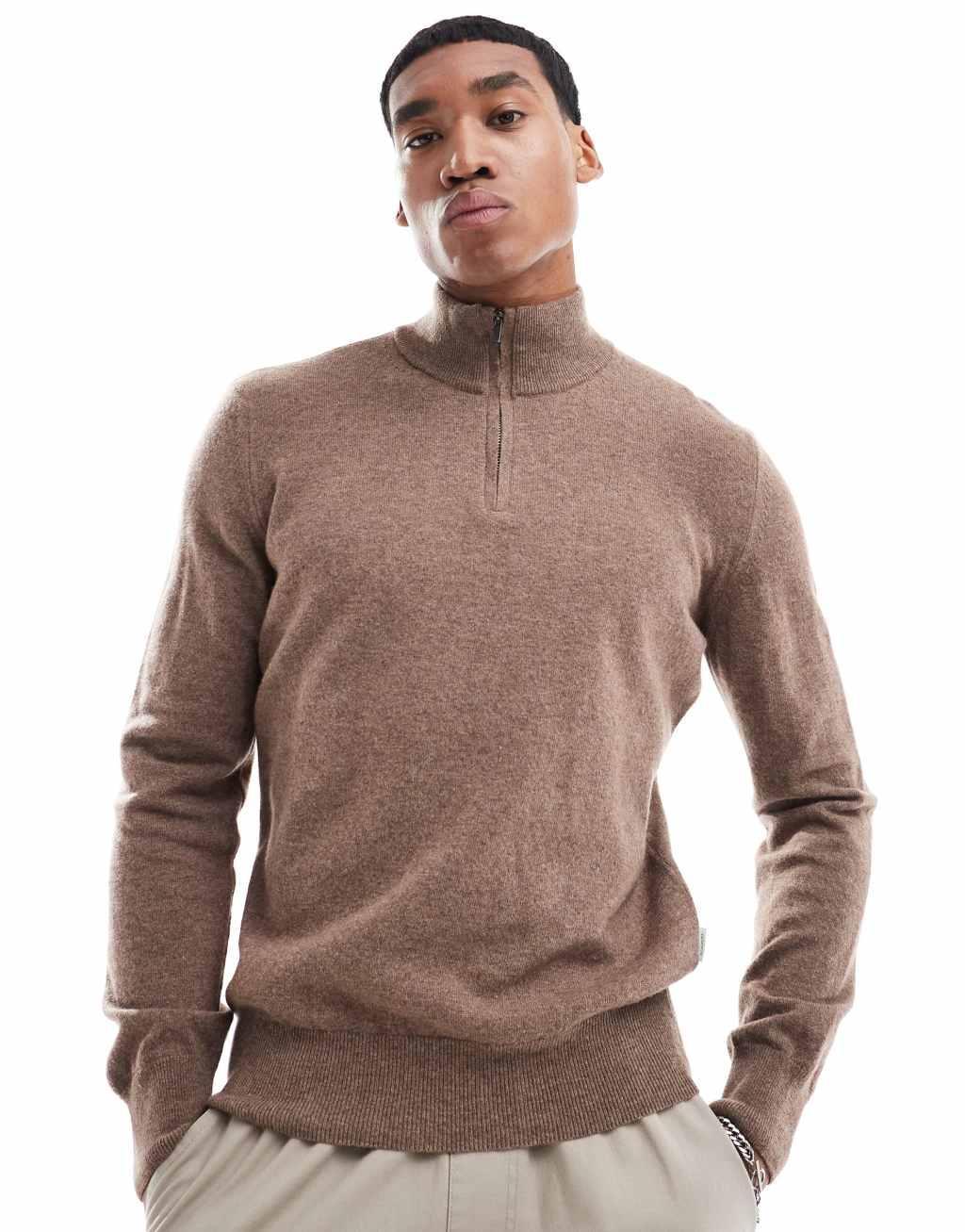 Scalpers Peak Tricot Sweater In Camel   Product Image