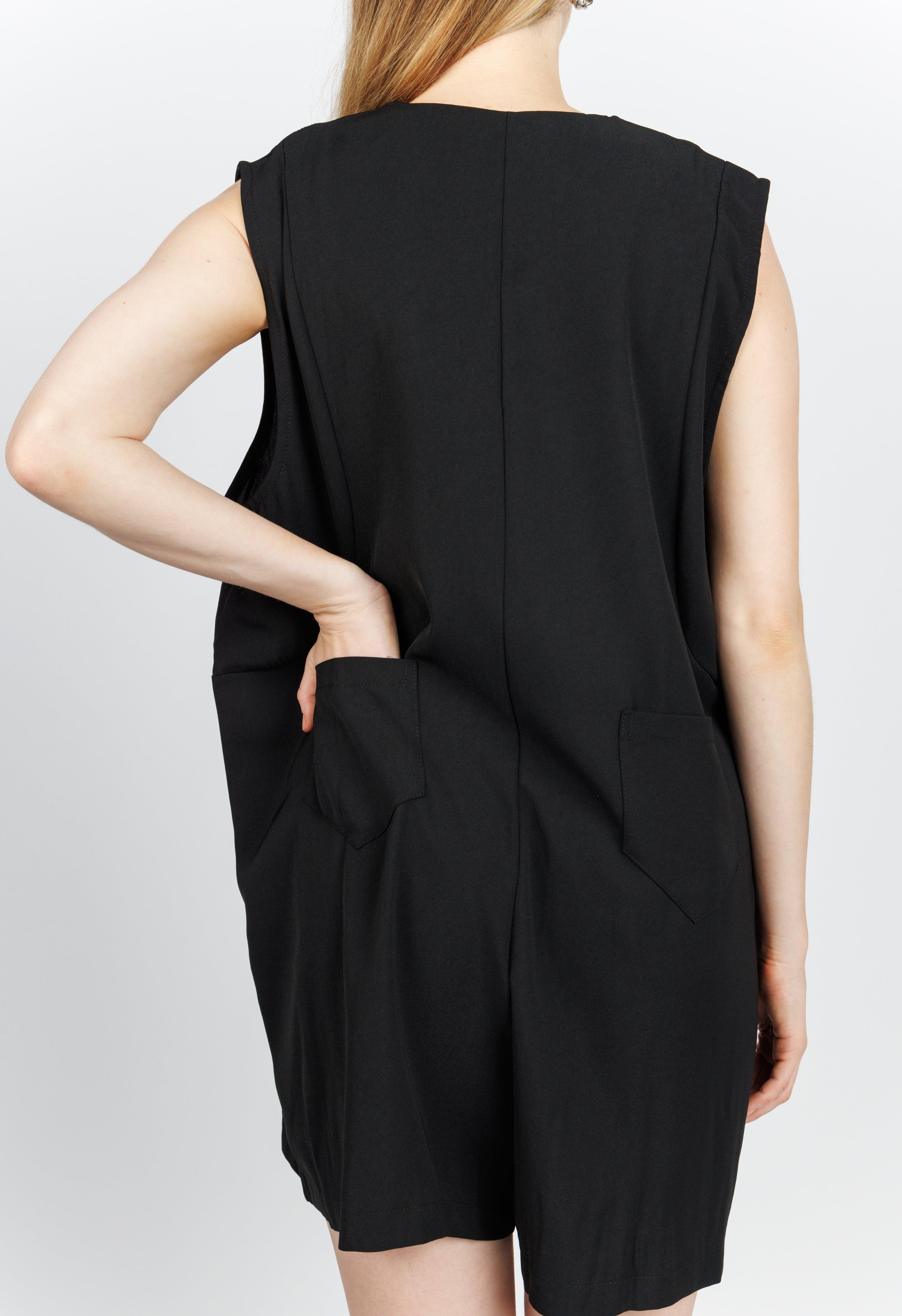 Oversized Romper in Raven Product Image