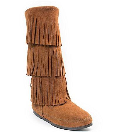 Minnetonka 3-Layer Fringe Boot Product Image