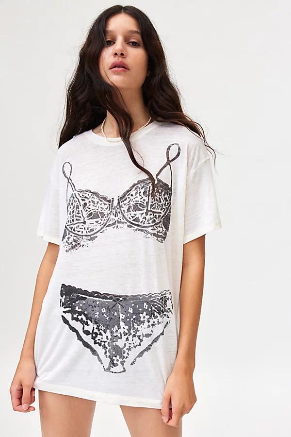 Silence + Noise Burnout Undies Graphic T-Shirt Dress Womens at Urban Outfitters Product Image