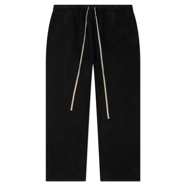 Heavy Fleece Relaxed Sweatpant - Black Male Product Image