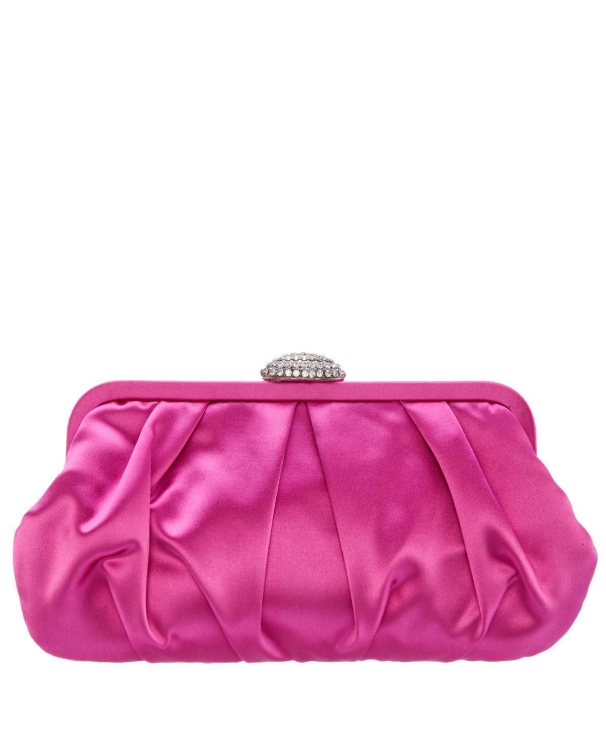 Nina Concord Pleated Satin Frame Clutch Product Image