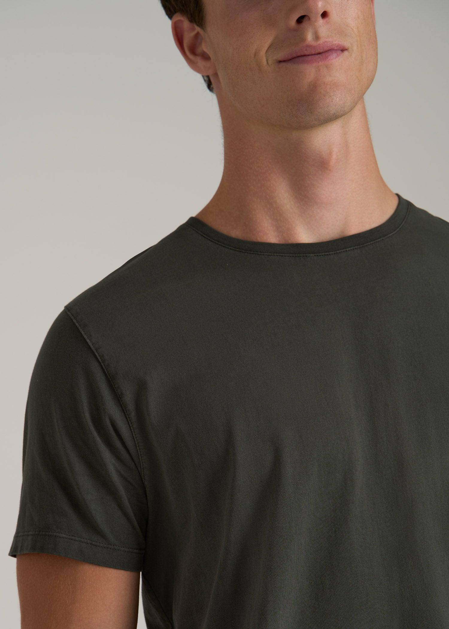 MODERN-FIT Garment Dyed Cotton Men's Tall T-Shirt in Pine Grove Product Image