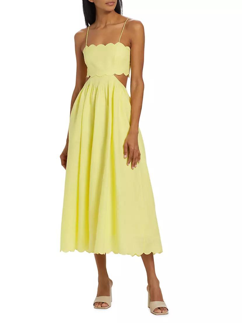 Halliday Scallop Midi-Dress Product Image