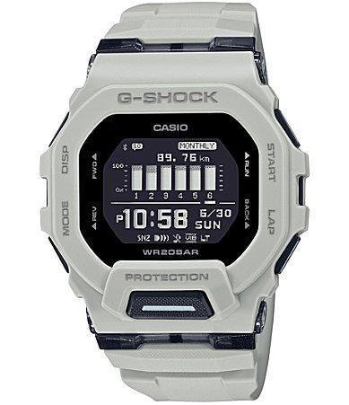 Men's Casio G-Shock Move Grey Resin Strap Watch with Square Black Dial (Model: Gbd200Uu-9) Product Image