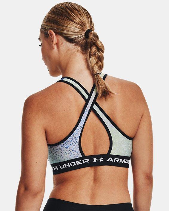 Women's Armour® Mid Crossback Printed Sports Bra Product Image