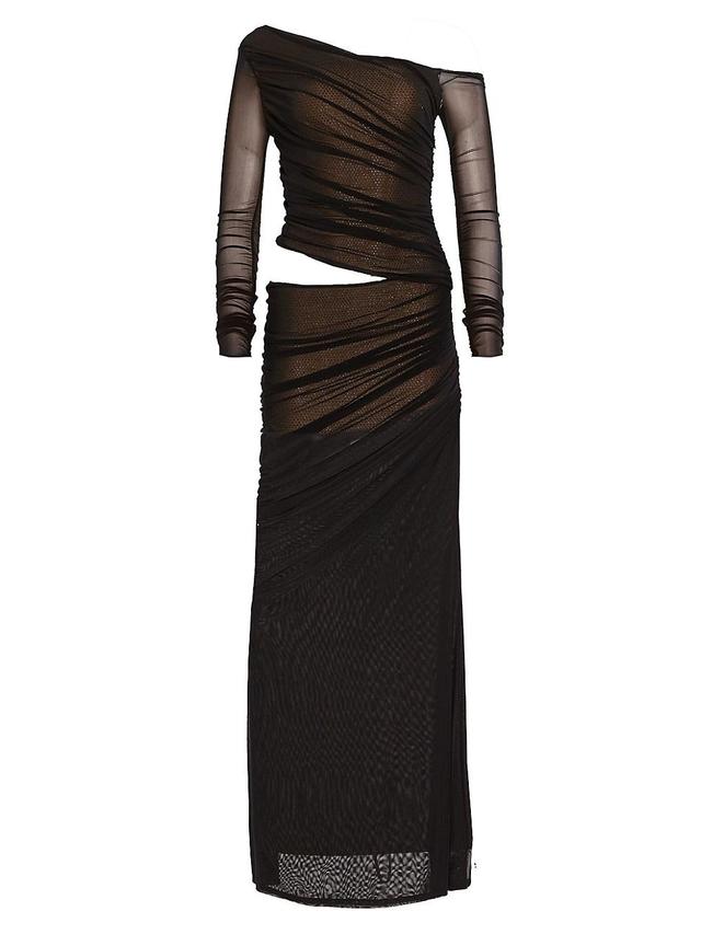 Retrofte Aura Sequin Detail One-Shoulder Gown Product Image