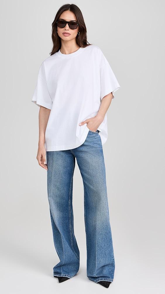 La Ligne Solid Super Oversize Short Sleeve Tee | Shopbop Product Image