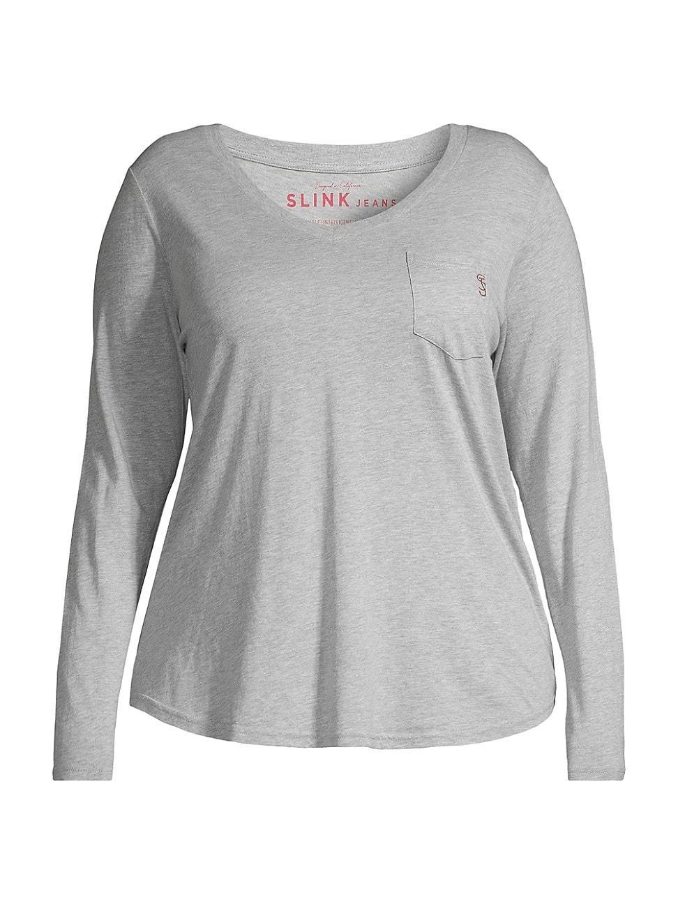 Womens V-Neck Long-Sleeve T-Shirt product image