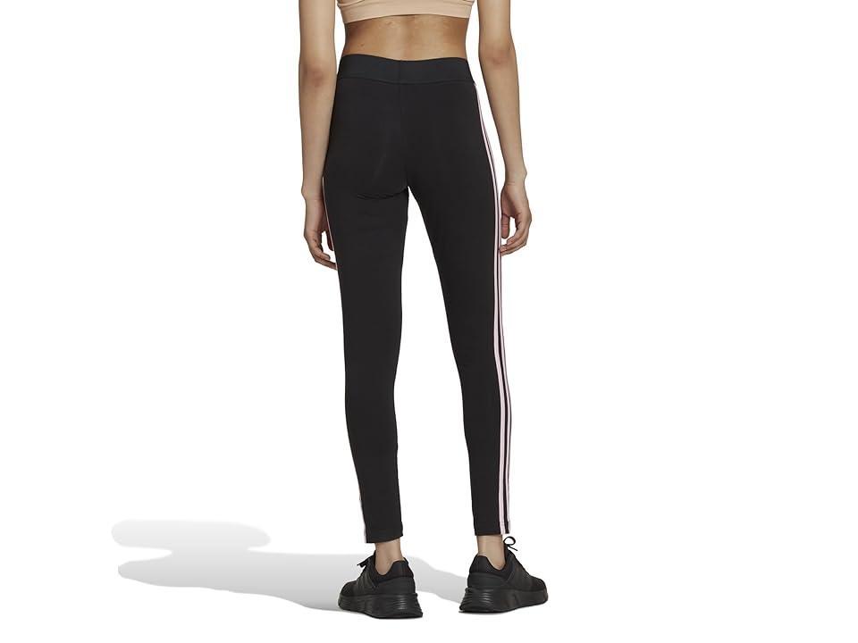 adidas Loungewear Essentials 3-Stripes Leggings Clear Pink) Women's Clothing Product Image