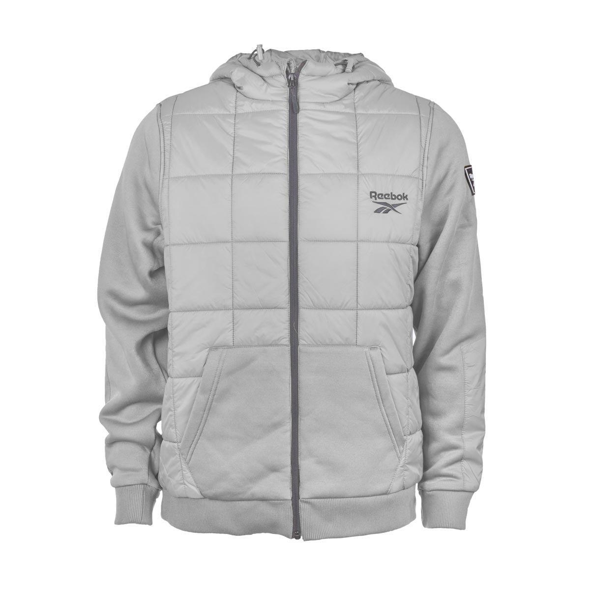 Reebok Men's Mixed Media Jacket with Tricot Sleeve Product Image