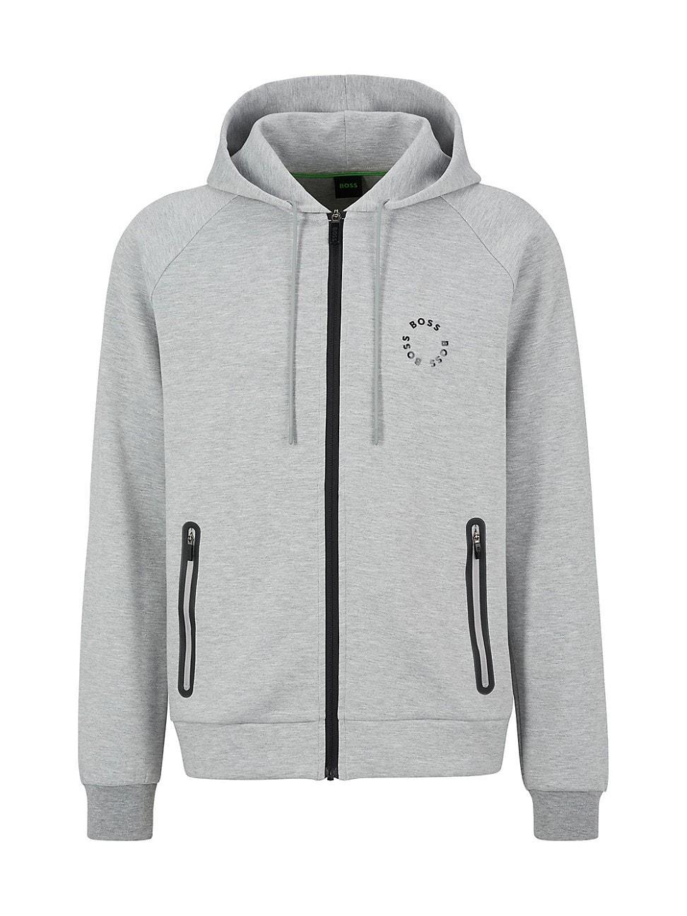 Mens Cotton-Blend Zip-Up Hoodie Product Image