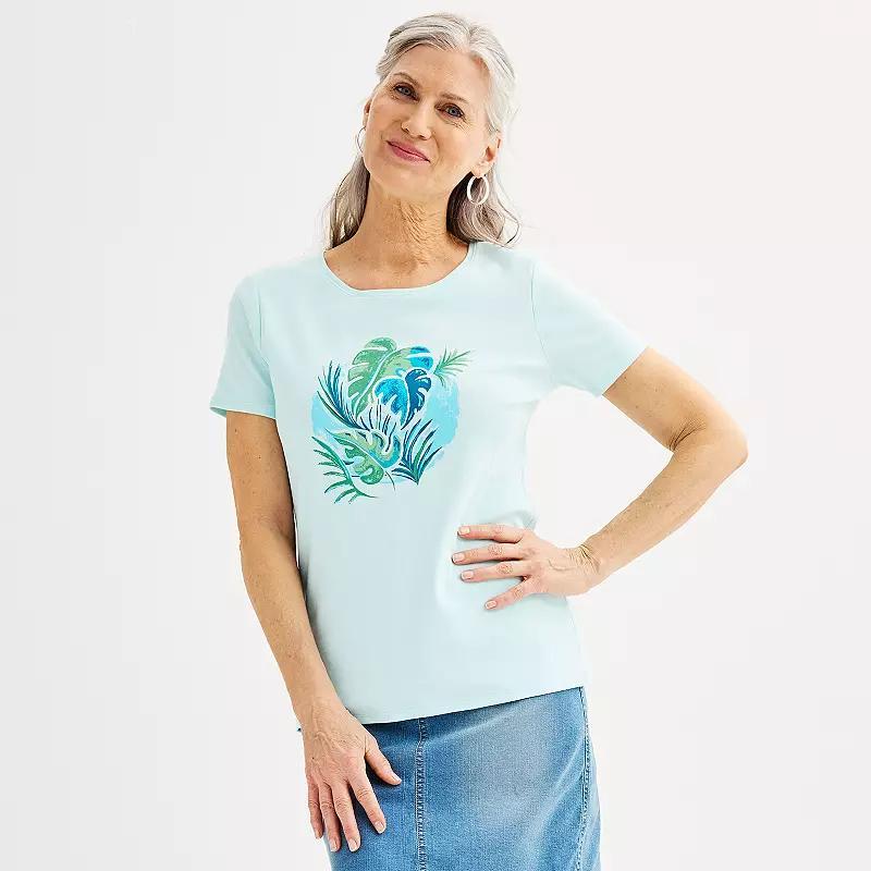 Womens Croft & Barrow Essential Crewneck Tee Product Image