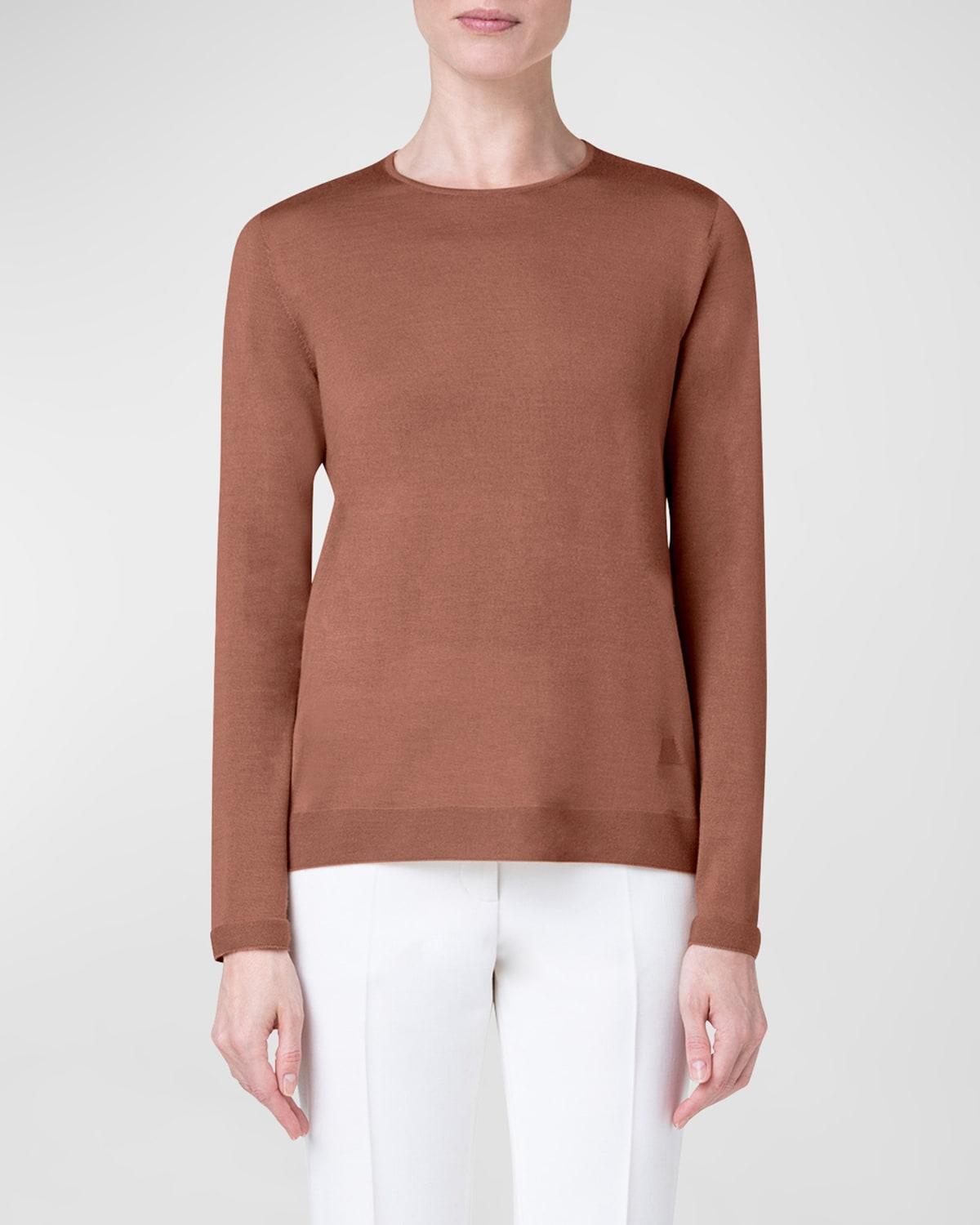 Akris Fine Gauge Cashmere & Silk Sweater Product Image