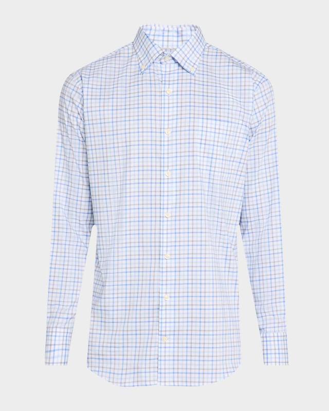 Men's Calgary Crown Lite Cotton-Stretch Check Sport Shirt Product Image