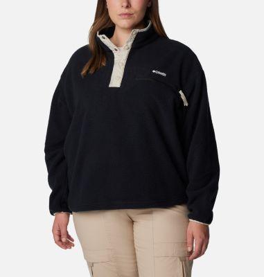 Columbia Women's Helvetia Cropped Half Snap Fleece Pullover - Plus Size- product image