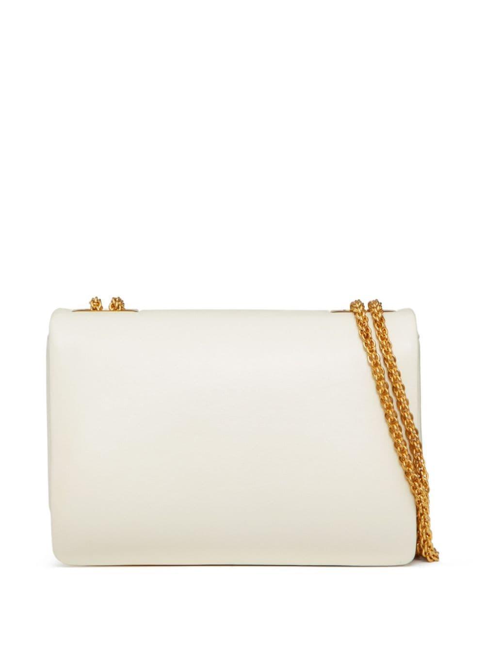 One Stud Nappa-leather Shoulder Bag In Ivory Product Image