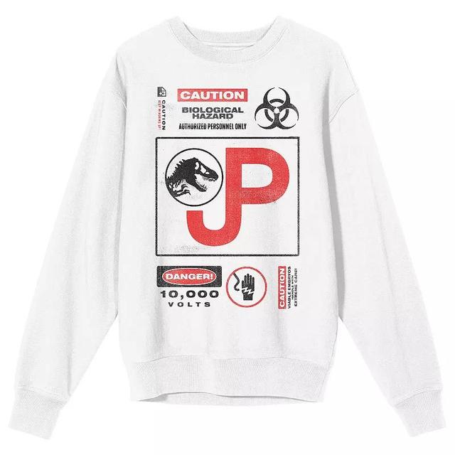 Mens Jurassic Park Caution Hazard Graphic Tee Product Image