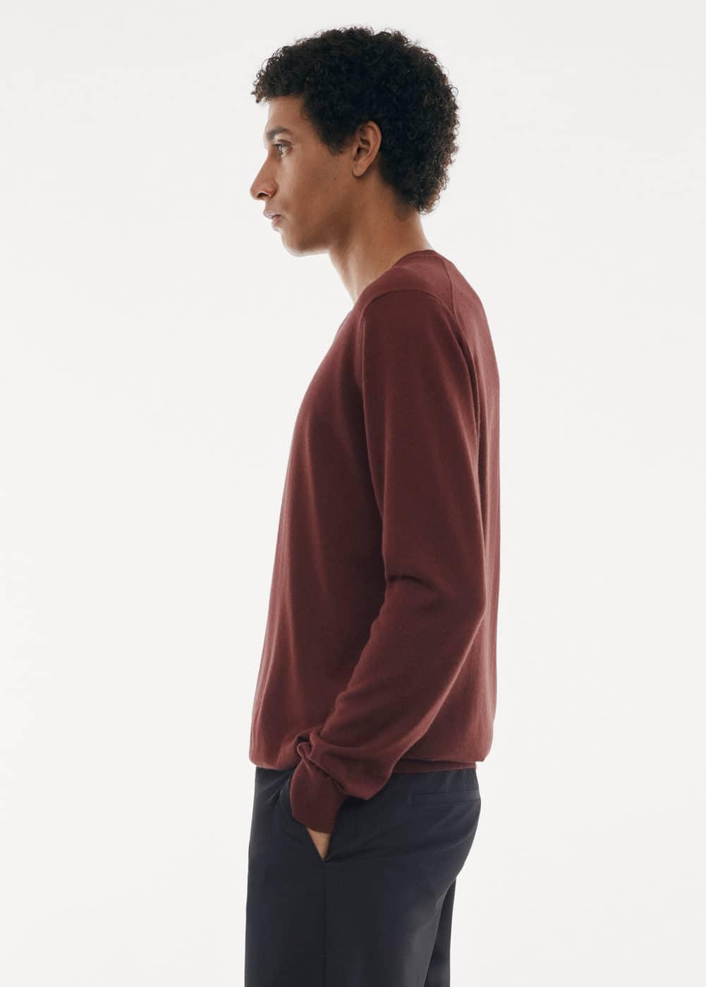 MANGO MAN - Merino wool washable sweater wineMen Product Image