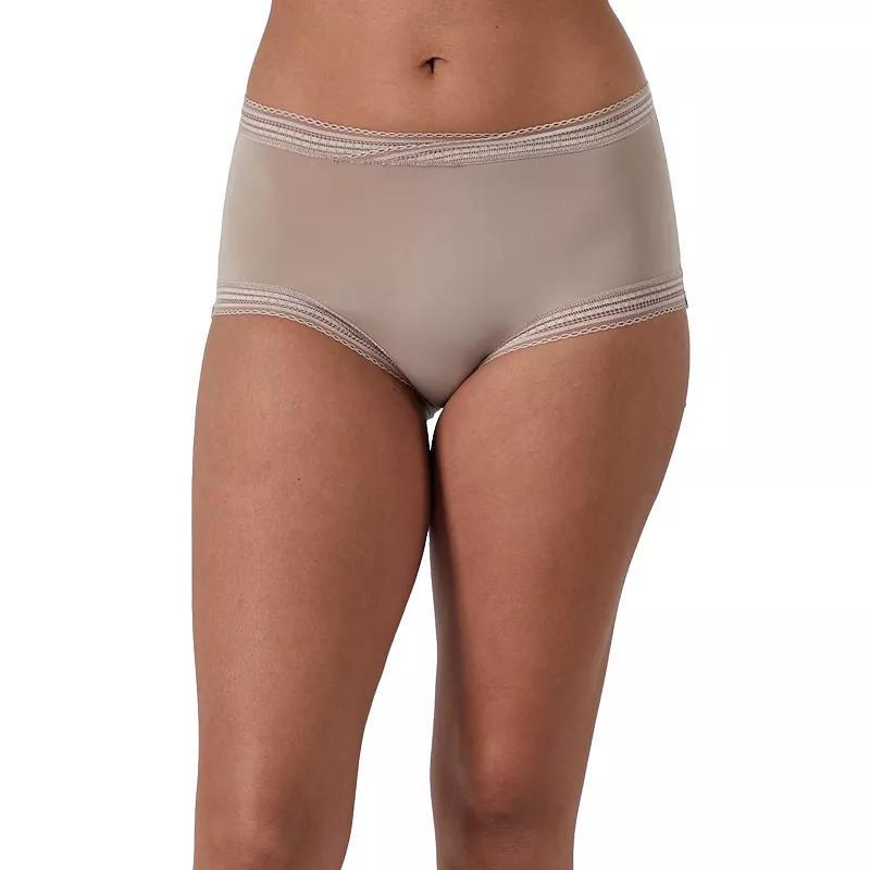 Womens Maidenform Modern Full Coverage Boyshort White Product Image