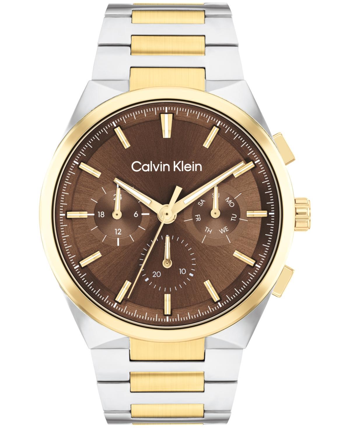 Calvin Klein Mens Multifunction H-Link Bracelet Watch - Metallic Product Image