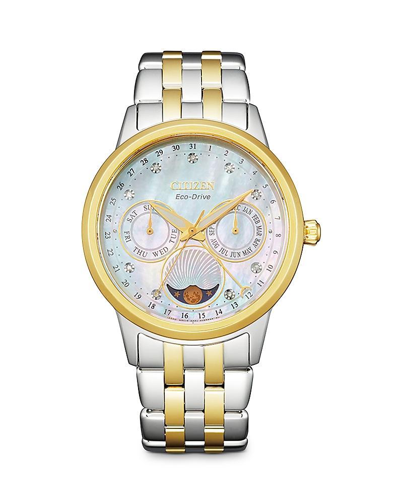 Citizen Womens Calendrier Analog Stainless Steel Bracelet Watch Product Image