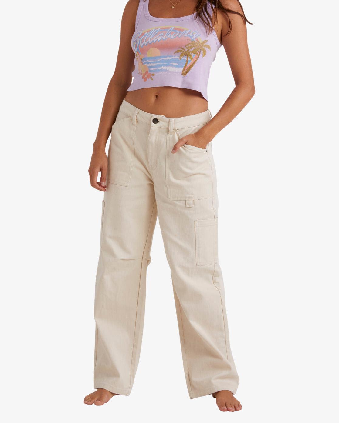 Leia Cargo Pants - White Cap Female Product Image