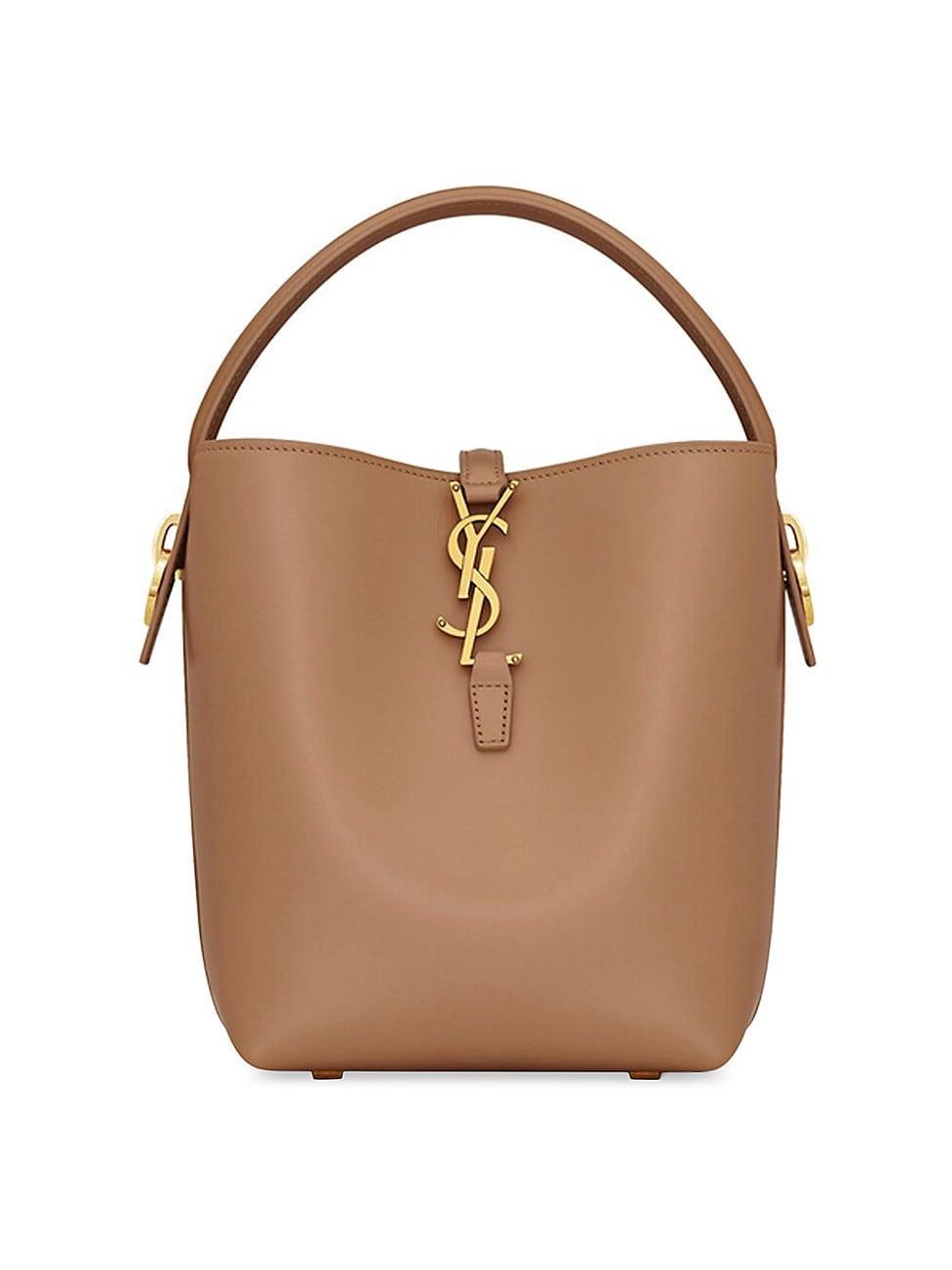 Womens Le 37 Small Bucket Bag in Shiny Leather Product Image