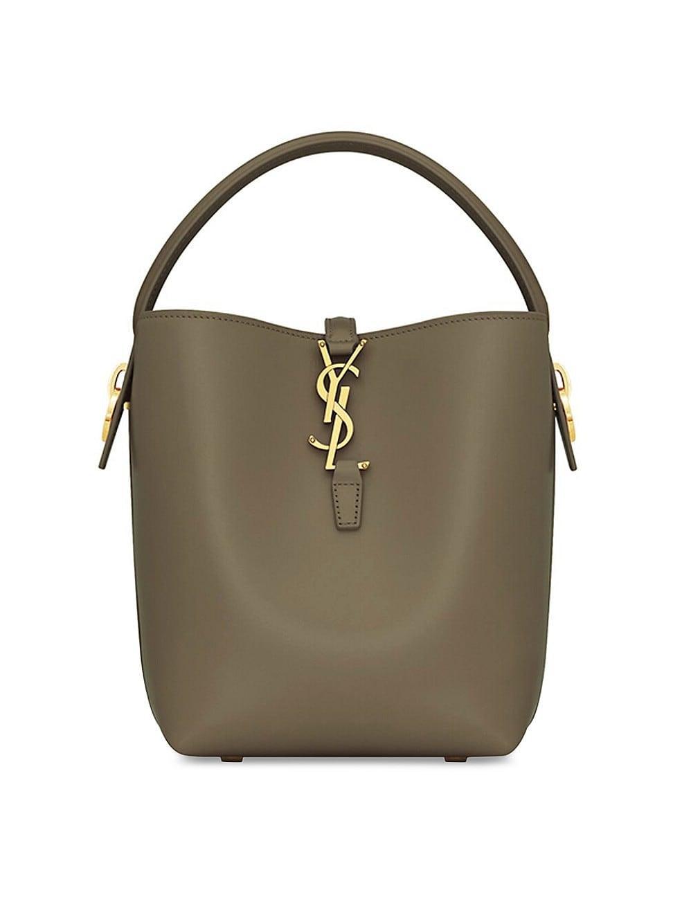 Womens Le 37 Small Bucket Bag in Shiny Leather Product Image