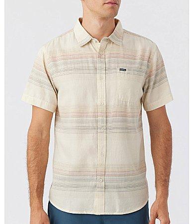 ONeill Seafarer Stripe Short Sleeve Button-Up Shirt Product Image