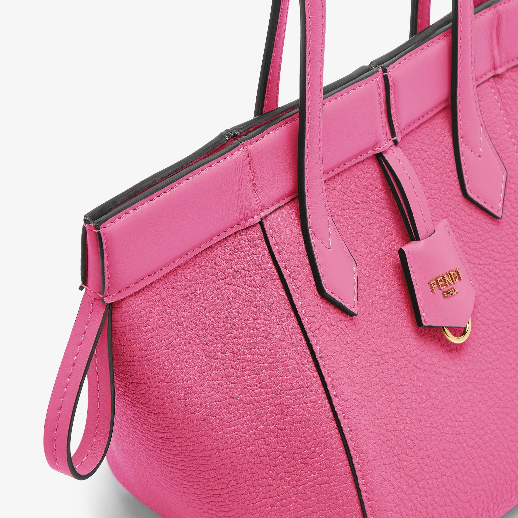 Fendi Origami MiniFuchsia leather mini bag that can be transformed Product Image