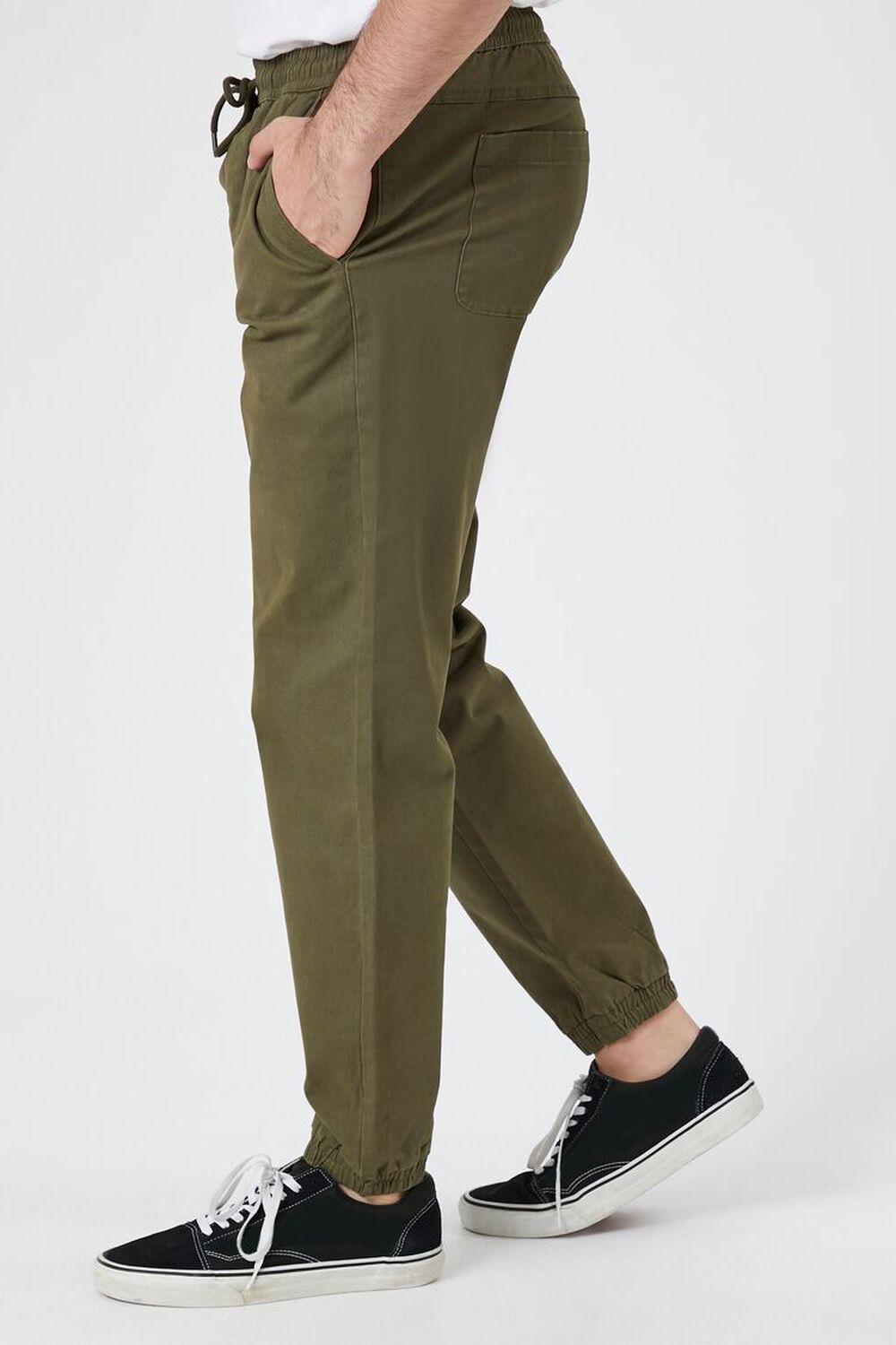 Twill Drawstring Joggers | Forever 21 Product Image