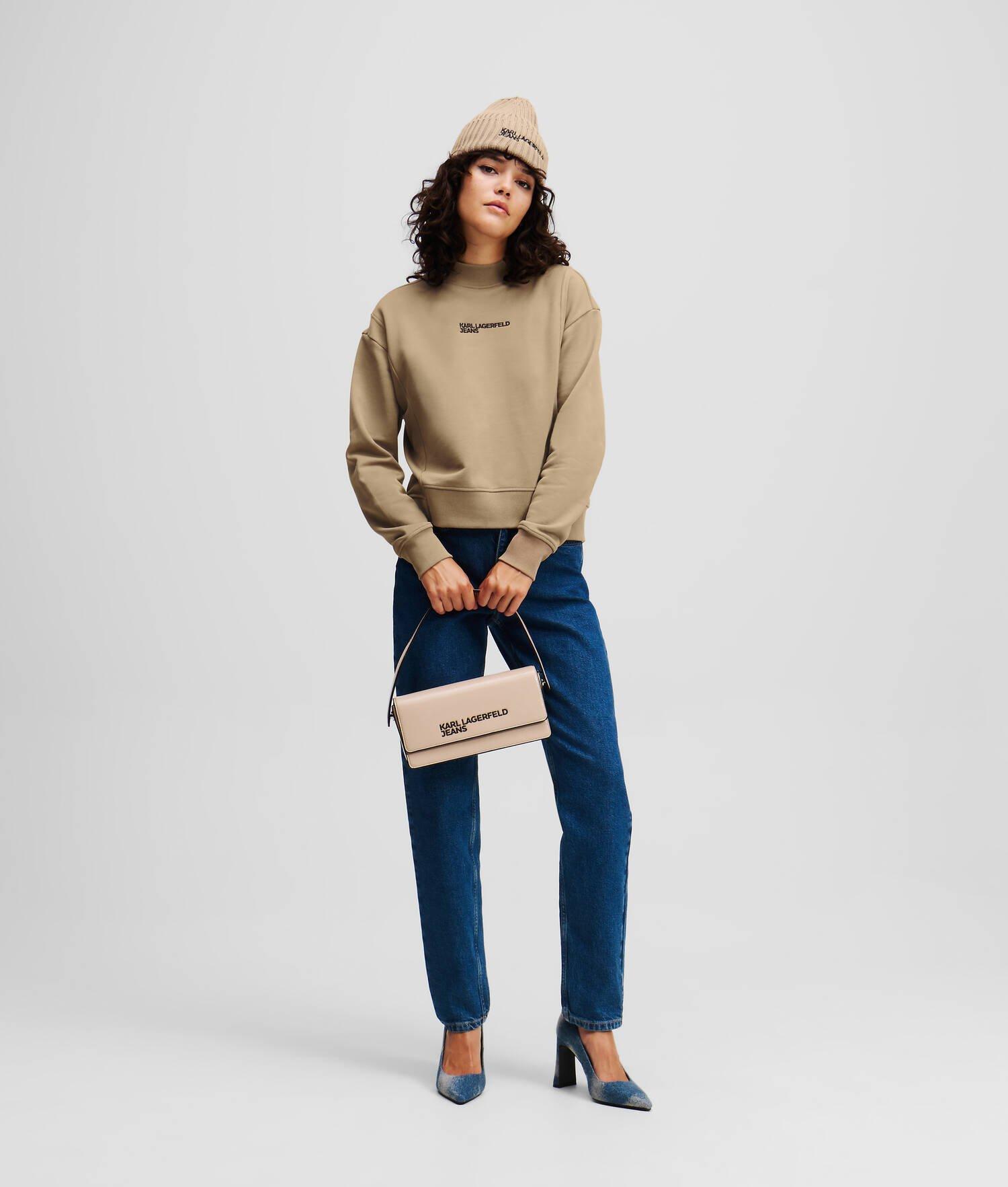 ASYMMETRIC MOCK-NECK SWEATSHIRT   Product Image