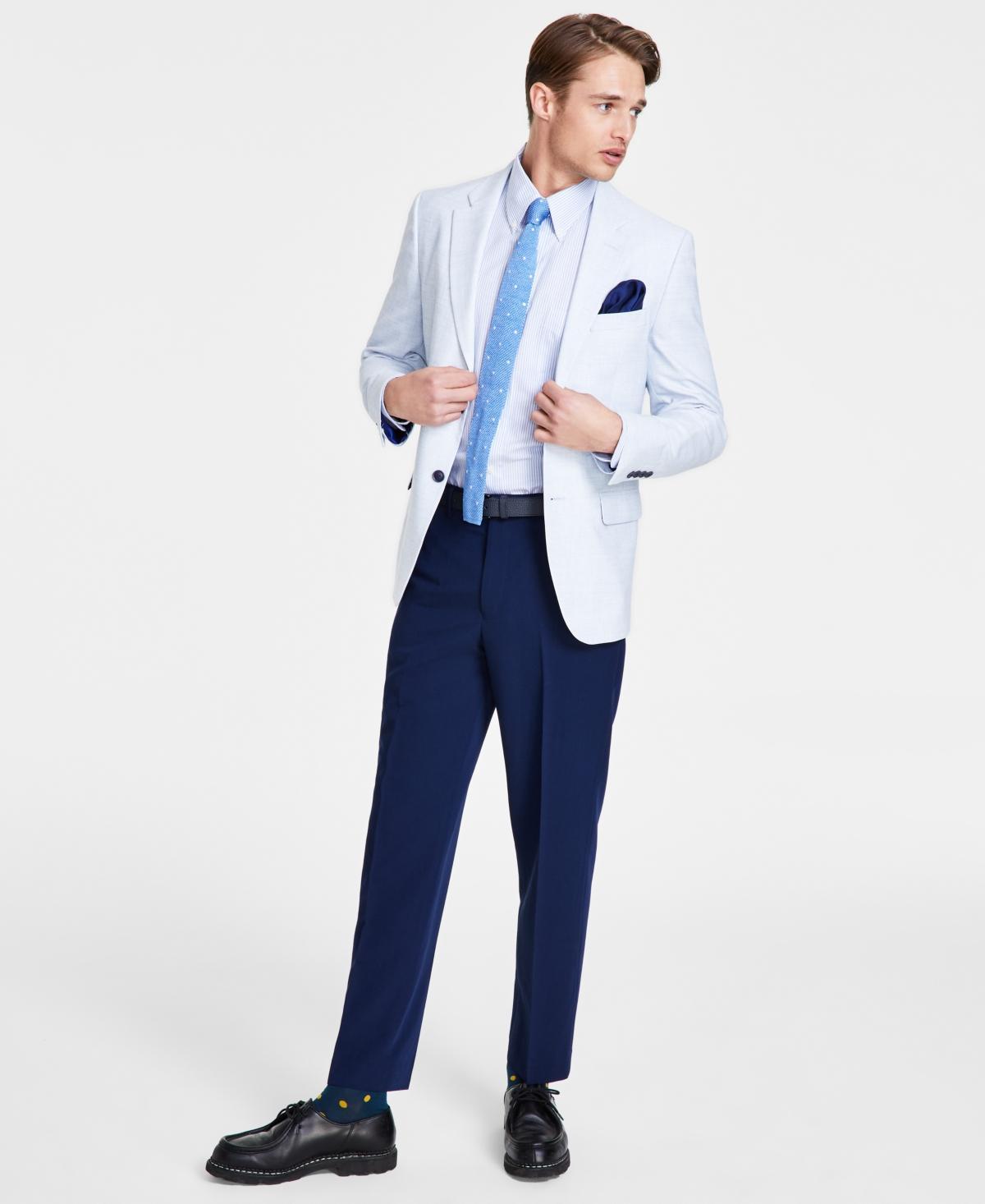 Nautica Mens Modern-Fit Stretch Solid Crush Weave Sport Coat Product Image