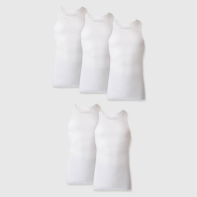 Hanes Premium Mens Comfort Tank Top Undershirt 5pk - White Product Image