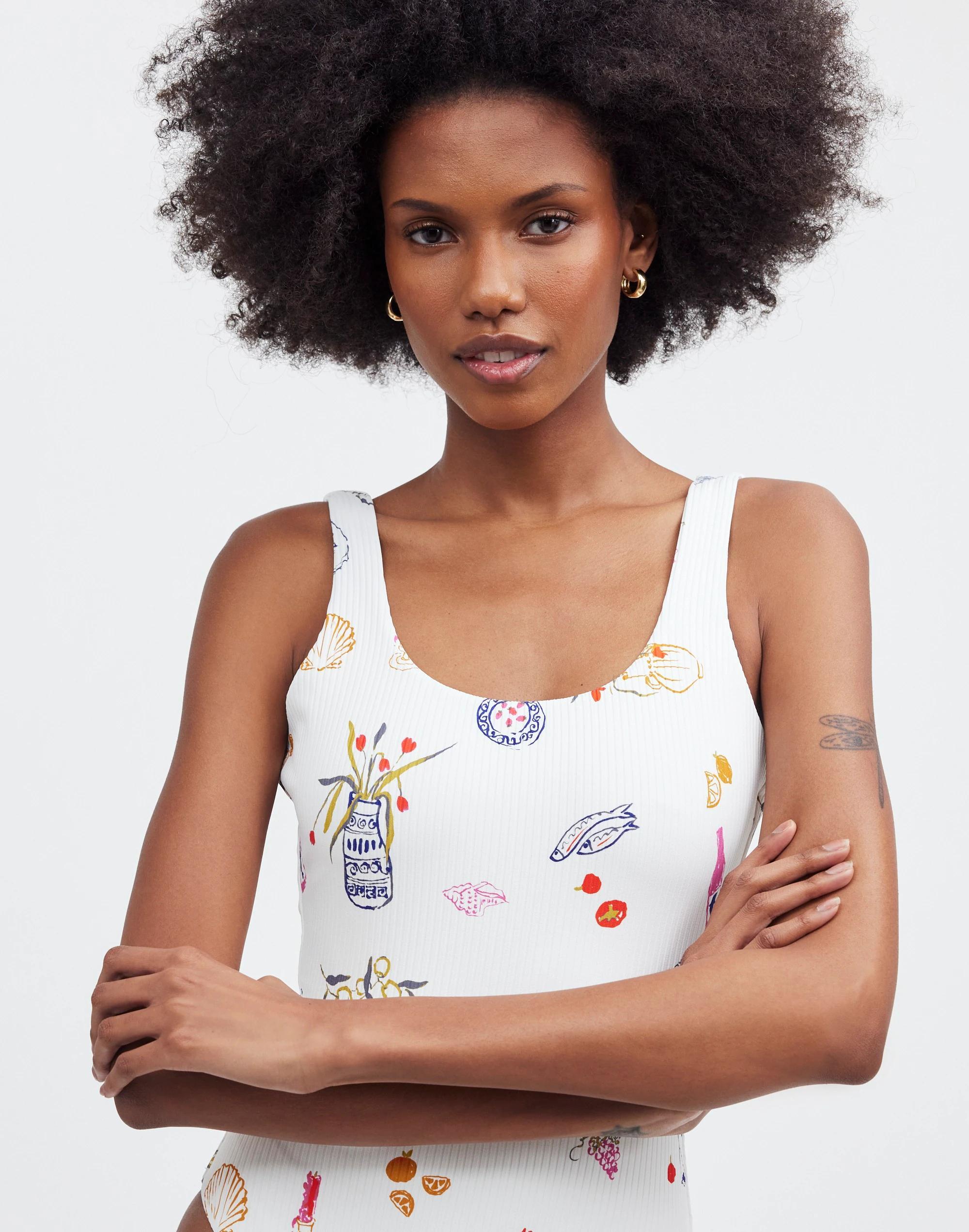 Madewell x Lisa Says Gah! Scoop-Neck One-Piece Swimsuit Product Image