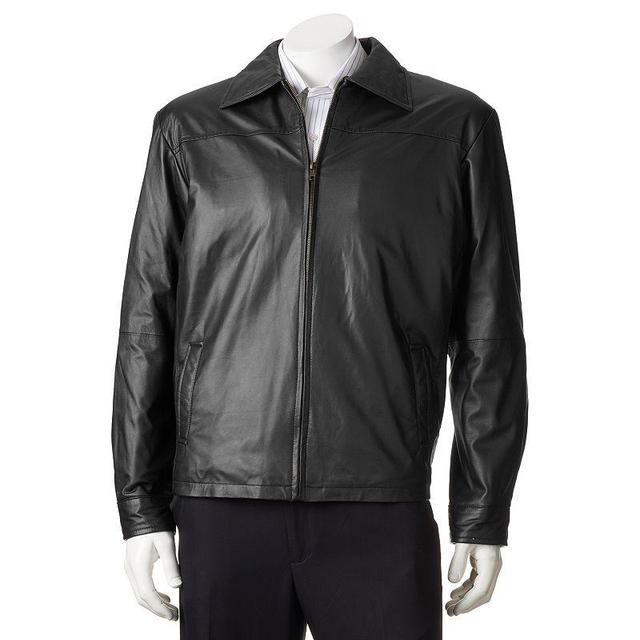 Big & Tall Excelled New Zealand Lamb Leather Open-Bottom Jacket, Mens Product Image