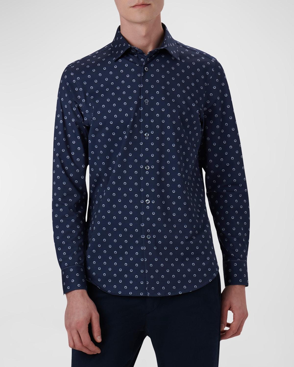 Mens James Abstract-Print OoohCotton Sport Shirt Product Image