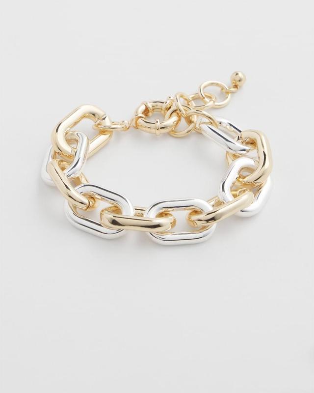 Mixed Metal Link Bracelet Product Image