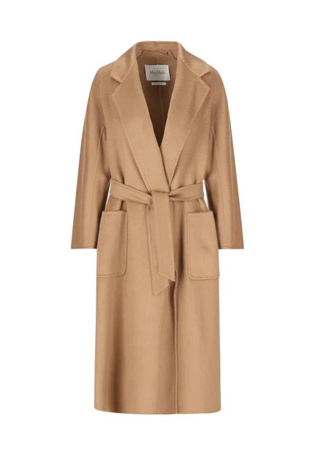 Ludmilla Belted Cashmere Midi Coat In Brown Product Image