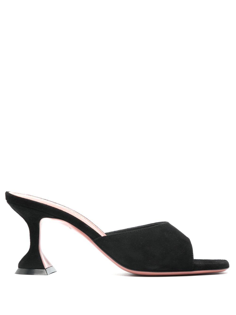 Black Lupita 95 Suede Mules Product Image