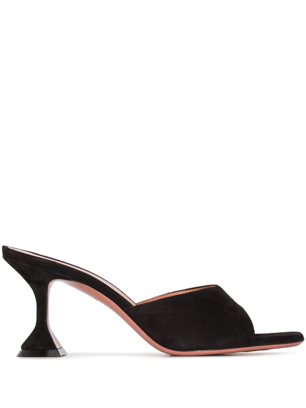 Black Lupita 95 Suede Mules Product Image