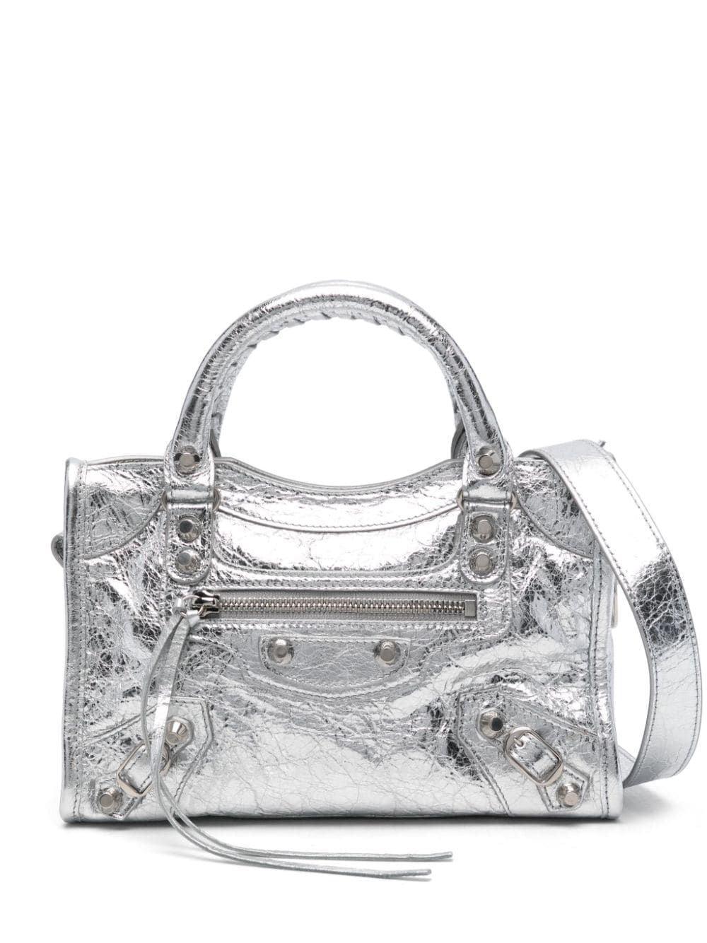 Le City Mini Shoulder Bag In Silver Product Image