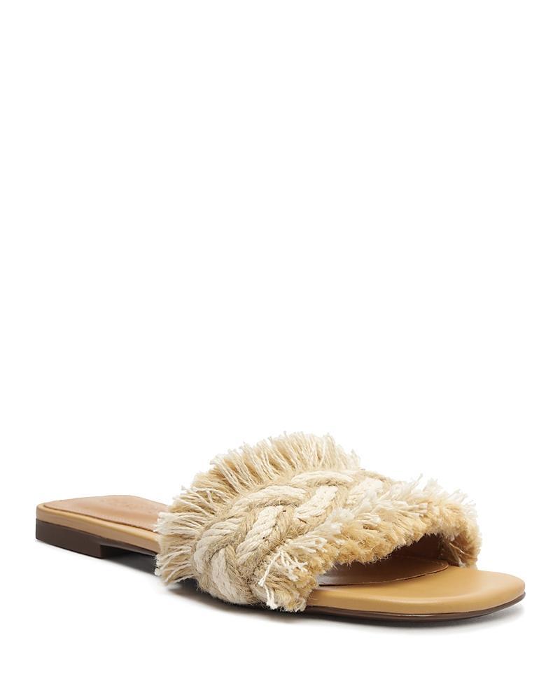 Schutz Womens Adelia Frayed Slide Sandals Product Image